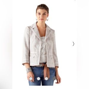 WHBM Cropped Tweed Blazer